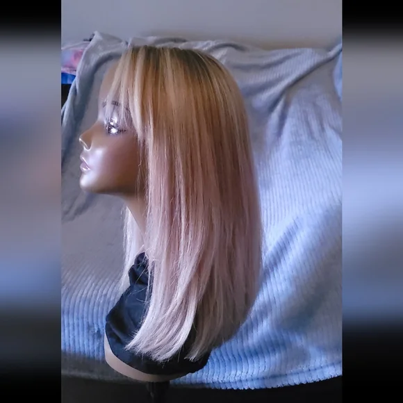 Blonde HUMAN Hair Wig by Uniwigs - Picture 6 of 16